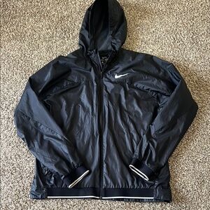 Nike Men's Black Hooded Jacket